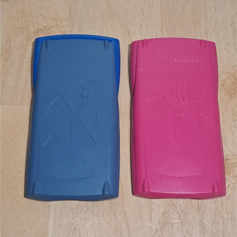 2 Texas Instruments TI-30X IIS Pink/Blue Scientific Solar Calculator